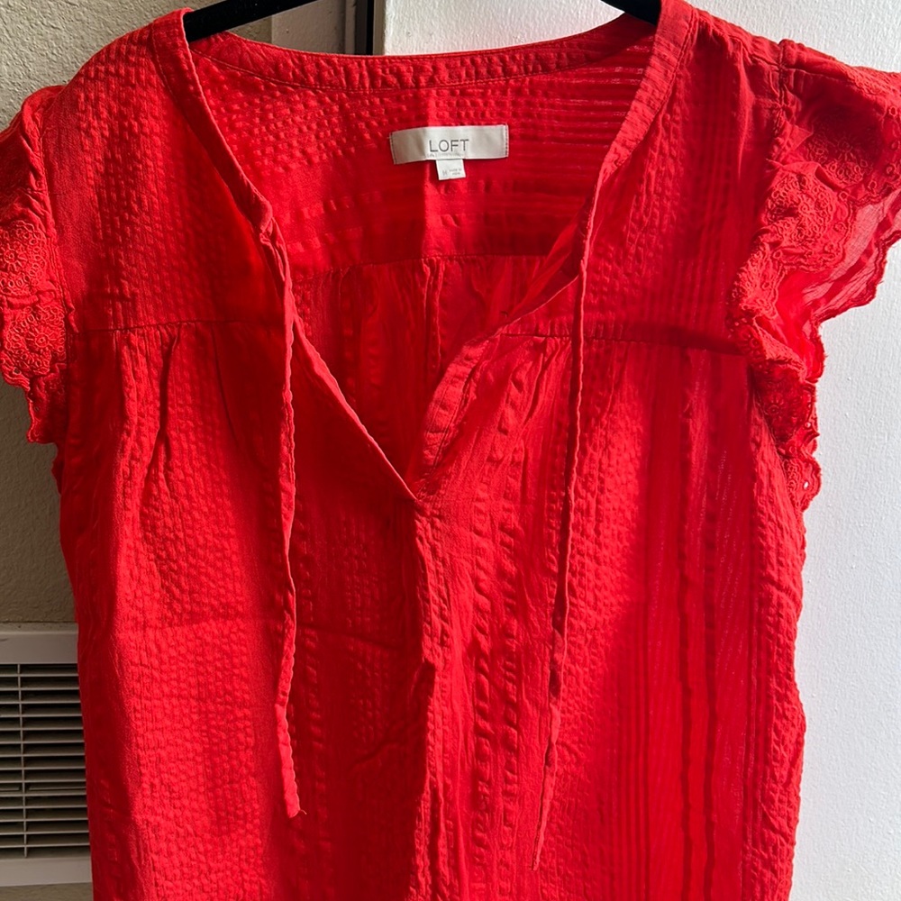 Tangerine blouse…only worn once!